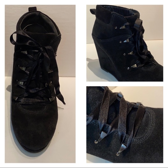 🆕 VIA SPIGA Black Suede Boots w/Satin Laces!!!NWOT!!! - Picture 12 of 12